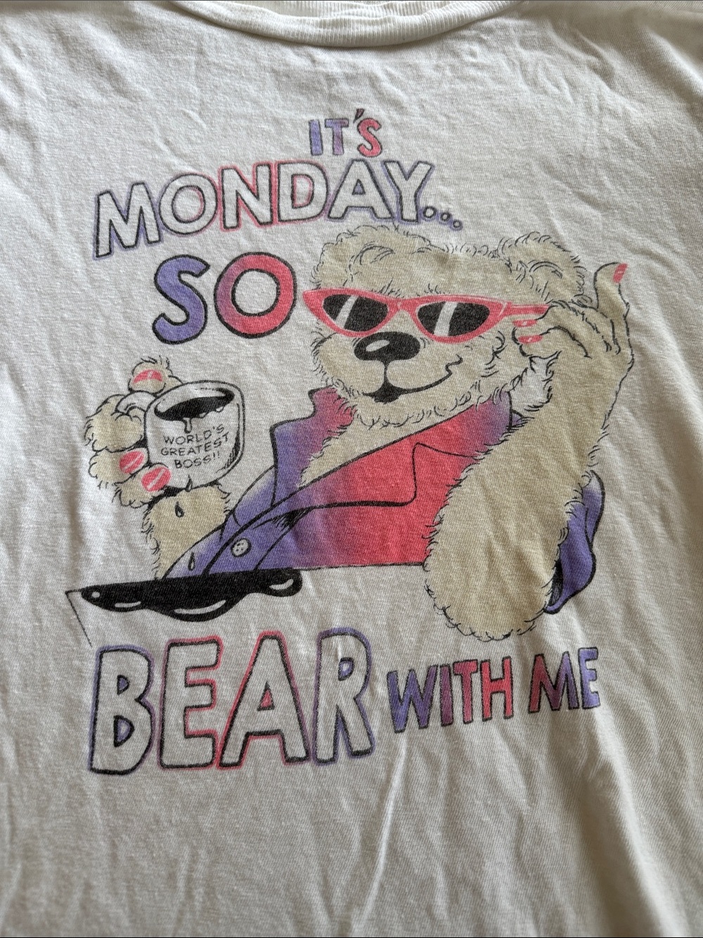 RE/DONE small women's t shirt
"It's Monday, BEAR with me." - Picture 2 of 8